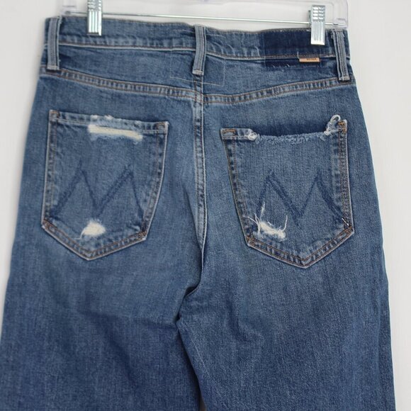 Mother Denim High Waisted Study Hover
Straight Leg Jeans Distressed Size 27 - Picture 9 of 15